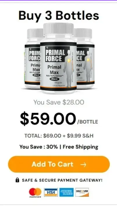Primal Force - 3 Bottles